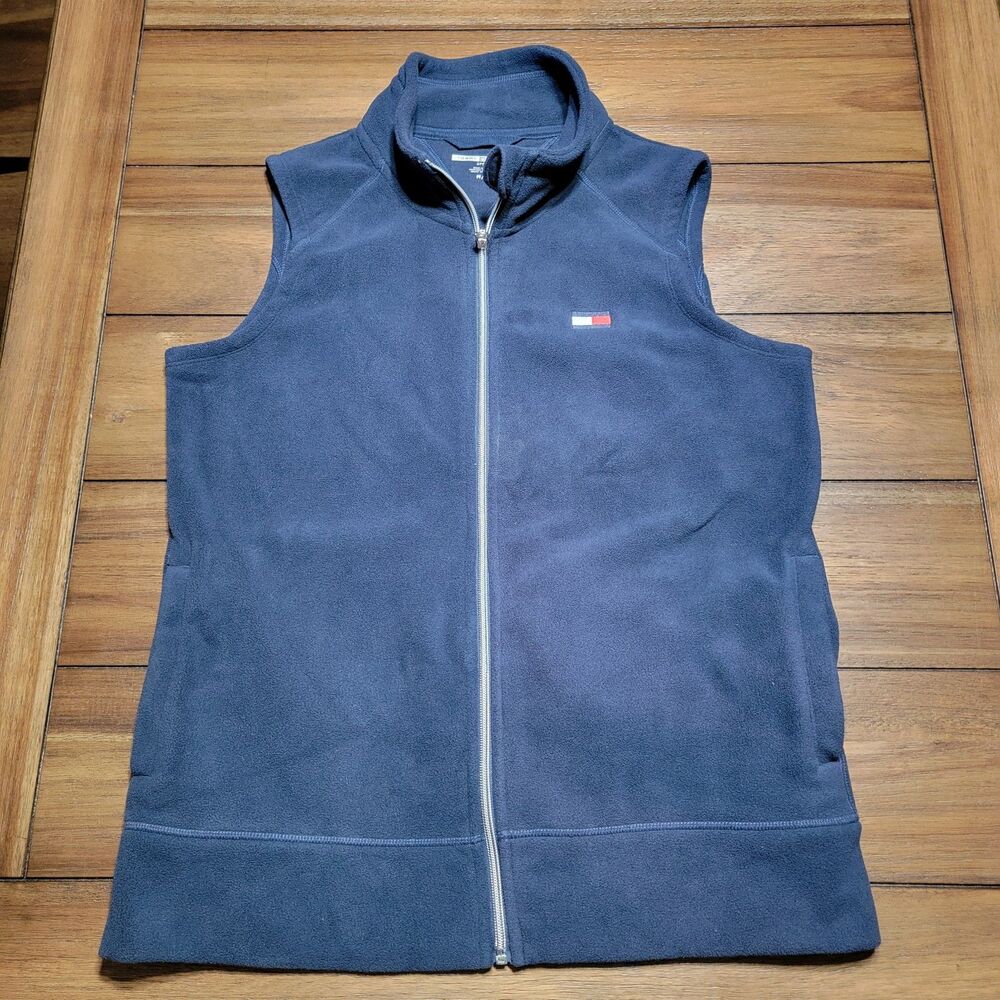 Tommy Hilfiger Sport Fleece Full Zip Vest Dark Navy - Size Medium